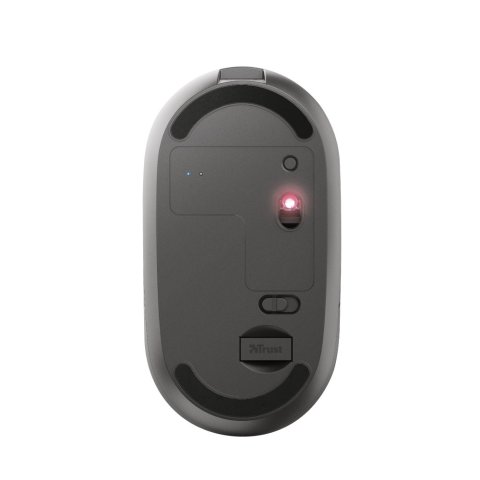 Mouse Trust Wireless Puck Recargable- Ultrafino - Botones Silenciosos- 800 1200 1600dpi - Receptor Micro Usb Color Negro 2405