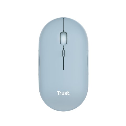 Mouse Trust Wireless Puck Recargable- Ultrafino - Botones Silenciosos- 800 1200 1600dpi - Receptor Micro Usb Color Azul 24126