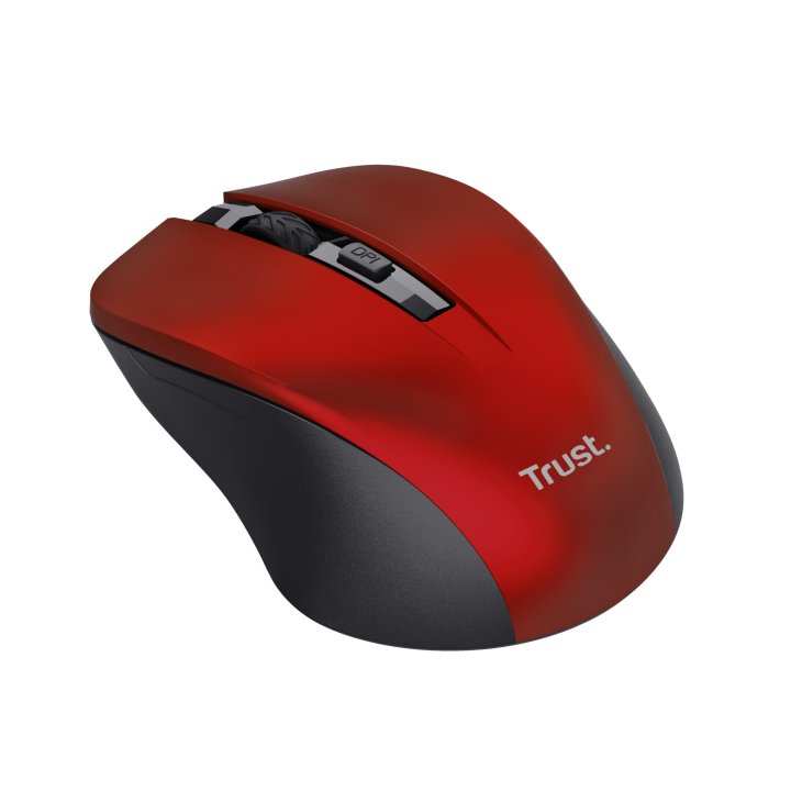 Mouse Trust Wireless Mydo Silent Red Alcance 10m Ambidiestro Microusb 21871 - Liq*