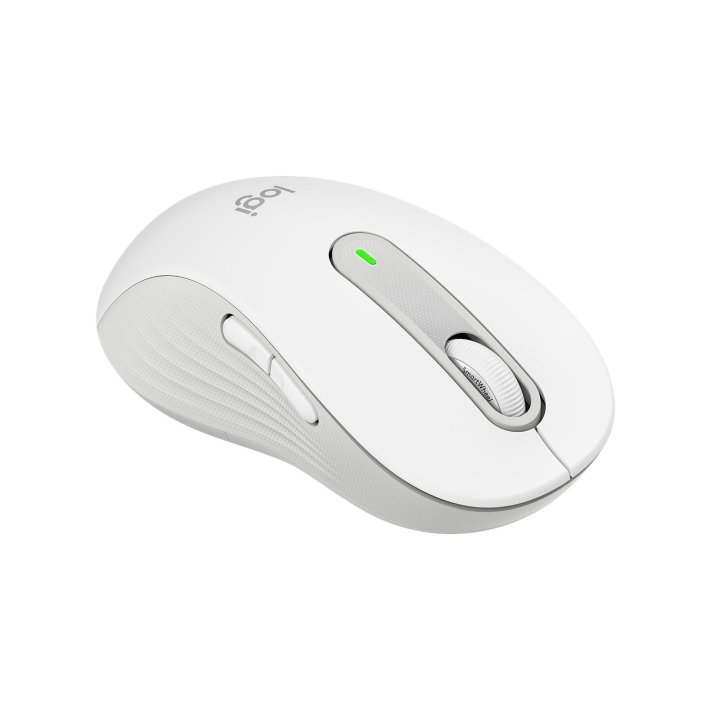 Mouse Logitech Wireless Signature M650 L Para Zurdos Color Blanco Crudo P n  910-006240