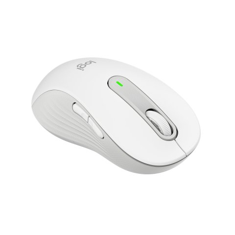 Mouse Logitech Wireless Signature M650 L Para Zurdos Color Blanco Crudo P n  910-006240
