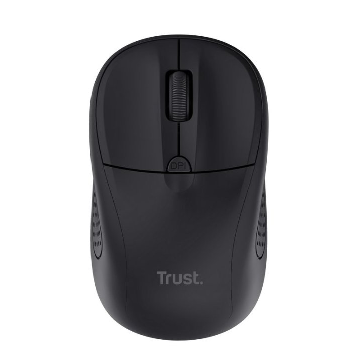 Mouse Trust Wireless Primo 4 Botones Y Rueda Desplazamiento 1000-1600dpi Color Negro 24794