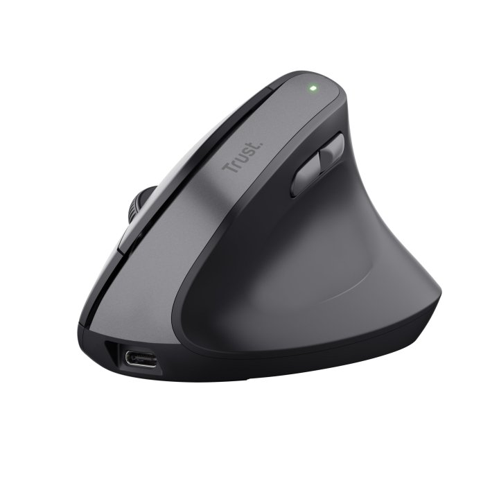 Mouse Trust Wireless Ergo Bayo Ii 25145 Rf 2.4 Ghz Dpi Ajustable 800-2400ppp 6 Botones Carga Usb-c