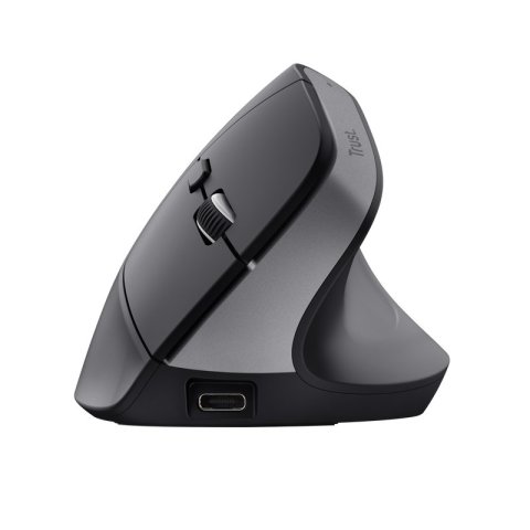 Mouse Trust Wireless Ergo Bayoii+ 25146 Multidispositivo Rf 2.4ghz Y 2xbt Dpi Ajustable 800-2400ppp 6 Botones Carga Usb-c