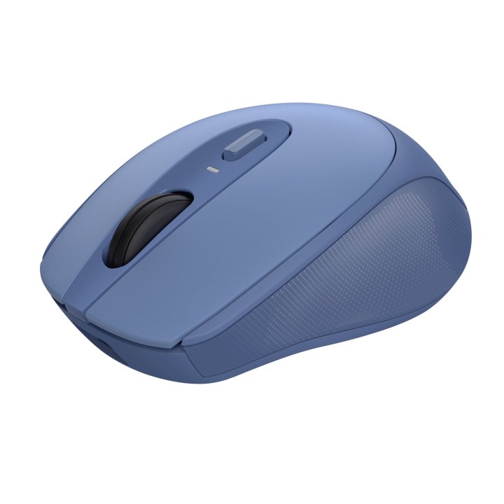Mouse Trust Wireless Zaya Azul 25039 - Recargable Usb-c - 4 Botones - 800 1200 1600dpi - Receptor Usb