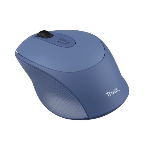 Mouse Trust Wireless Zaya Azul 25039 - Recargable Usb-c - 4 Botones - 800 1200 1600dpi - Receptor Usb