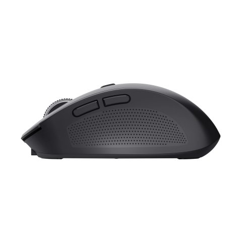 Mouse Trust Wireless Y Bluetooth Ozaa 24819 Negro Recargable- Sensor Optico - 6 Botones - 800 1600 3200dpi - Receptor Usb-a u
