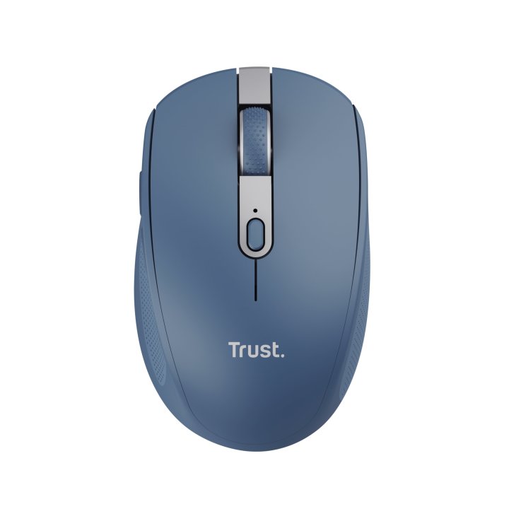 Mouse Trust Wireless Y Bluetooth Ozaa 24934 Azul Recargable- Sensor Optico - 6 Botones - 800 1600 3200dpi - Receptor Usb-a us