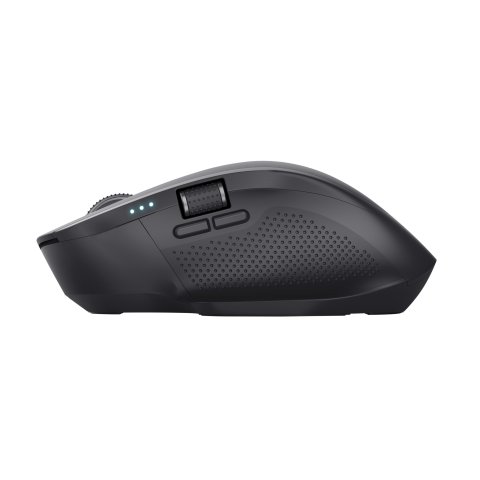Mouse Trust Wireless Y Bluetooth Ozaa+ 24820 Negro Multidespositivo Recargable- Sensor Optico - 6 Botones - 800 1600 3200dpi 