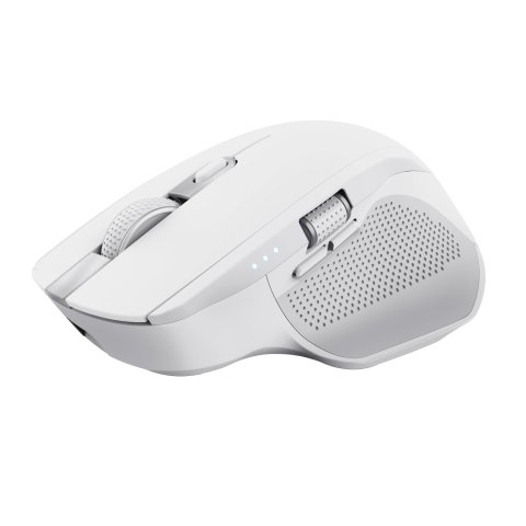 Mouse Trust Wireless Y Bluetooth Ozaa+ 24935 Blanco Multidespositivo Recargable- Sensor Optico - 6 Botones - 800 1600 3200dpi