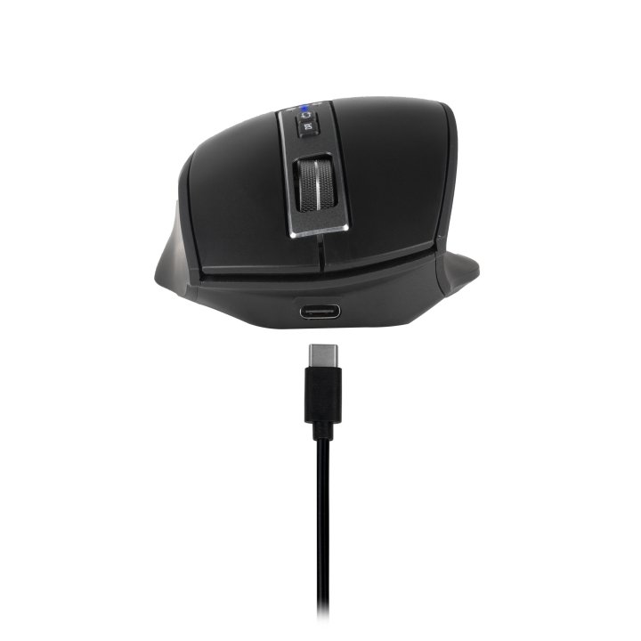 Mouse Ngs Inalambrico Multidispositivo Bluetooth Laser Recargable 2.4ghz (usb-a + Usb-c) + Bt4.0 + Bt4.0