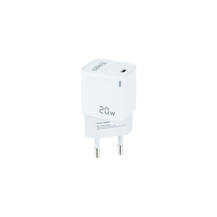 Cargador De Pared Tooq Tqwc-pd20wt Usb-c Pd 20w Blanco