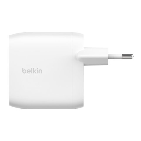 Cargador De Pared Belkin Wcb010vfwh Boost Charge Doble Usb-c 30w+30w Blanco