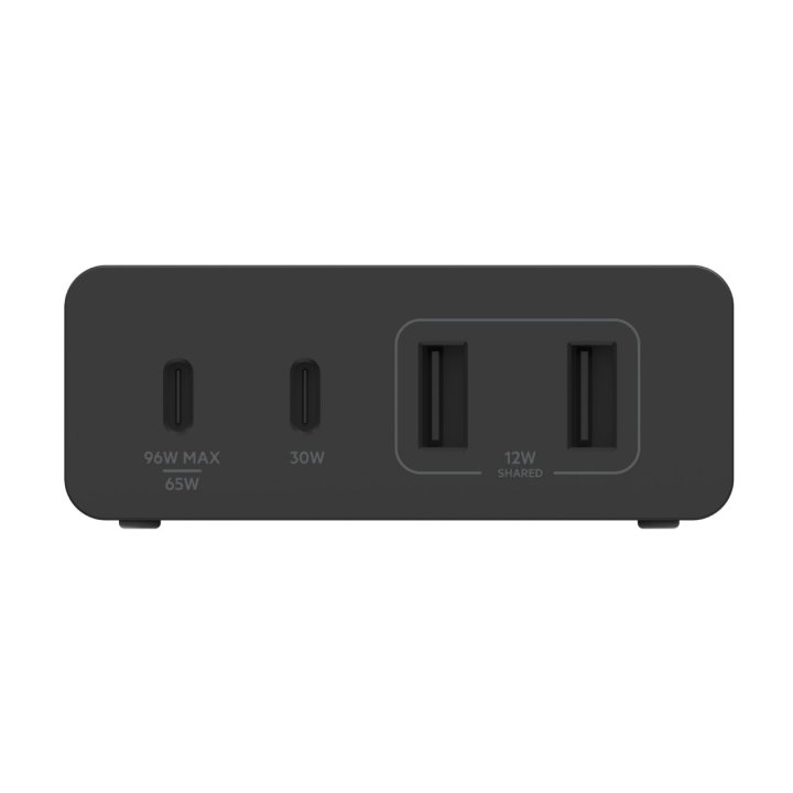 Cargador De Sobremesa Belkin Wch010vfbk 2xusb-c 2xusb-a Gan Boost Charge 108w Negro
