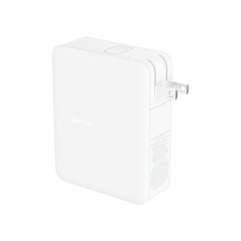 Cargador De Pared Belkin Wch014btwh 3xusb-c 1xusb-a Gan Boost Charge 140w Blanco