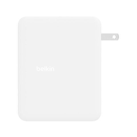 Cargador De Pared Belkin Wch014btwh 3xusb-c 1xusb-a Gan Boost Charge 140w Blanco