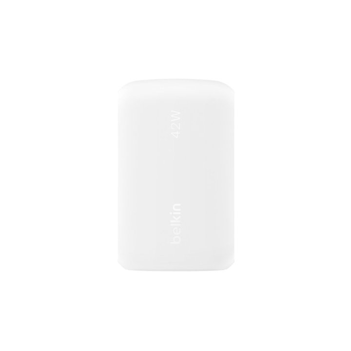 Cargador De Pared Belkin Wcb009vfwh Boost Charge Usb-c + Usb Pps 42w                                