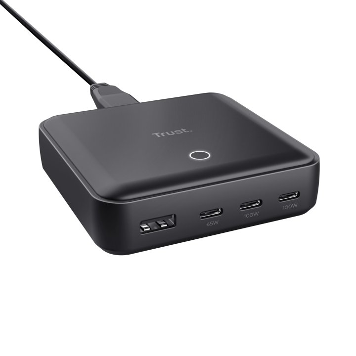 Cargador De Sobremesa Trust 25242 100w 3xusb-c 1xusb-a Pd 3.0