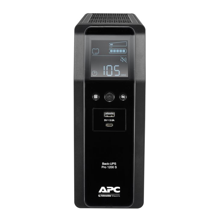 Sai Apc Br1200si Back Ups Pro Br 1200va Sinewave 8xiec Avr Pantalla Lcd 1xusb-a 1xusb-c Formato Torre