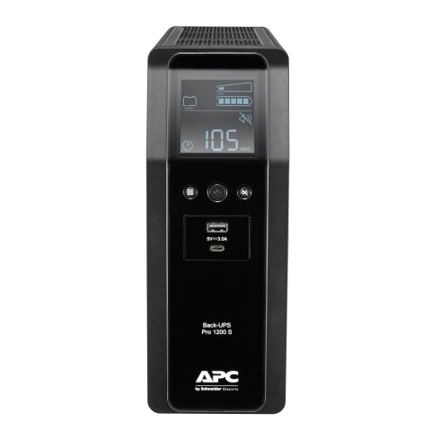 Sai Apc Br1200si Back Ups Pro Br 1200va Sinewave 8xiec Avr Pantalla Lcd 1xusb-a 1xusb-c Formato Torre