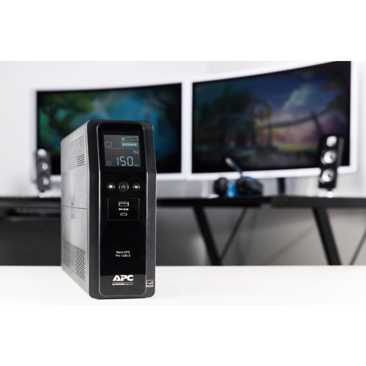 Sai Apc Br1200si Back Ups Pro Br 1200va Sinewave 8xiec Avr Pantalla Lcd 1xusb-a 1xusb-c Formato Torre