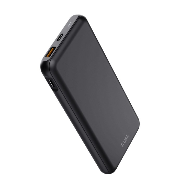 Powerbank Universal Trust 24879 Redoh 10000mah Color Negro 18w Carga Rapida 2xusb-c 1xusb-a