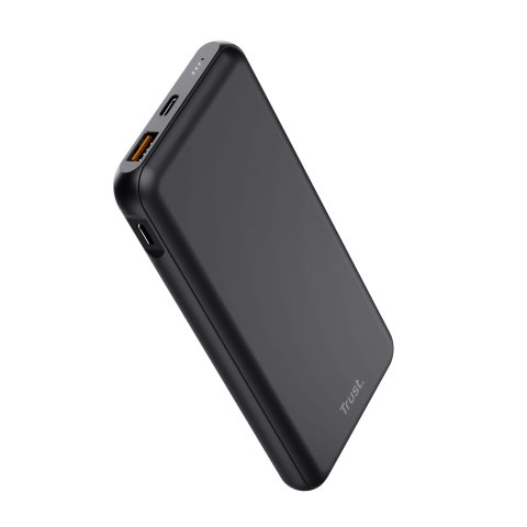 Powerbank Universal Trust 24879 Redoh 10000mah Color Negro 18w Carga Rapida 2xusb-c 1xusb-a