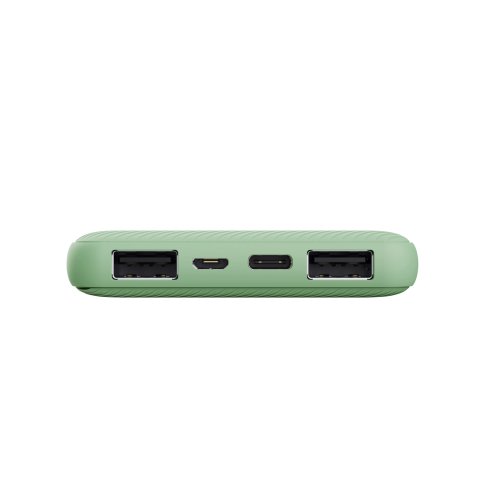 Powerbank Universal Trust Urban Primo Eco 10000 Ultrafina 25029 Verde 10000mah - 2 X Usb-a - 1 Usb-c