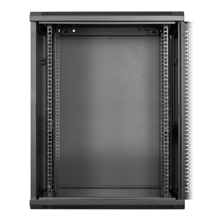 Armario Mural 19" Aiten Data 15u Ai6615s 600 X 600 X 769 2l Color Negro Puerta De Cristal Templado
