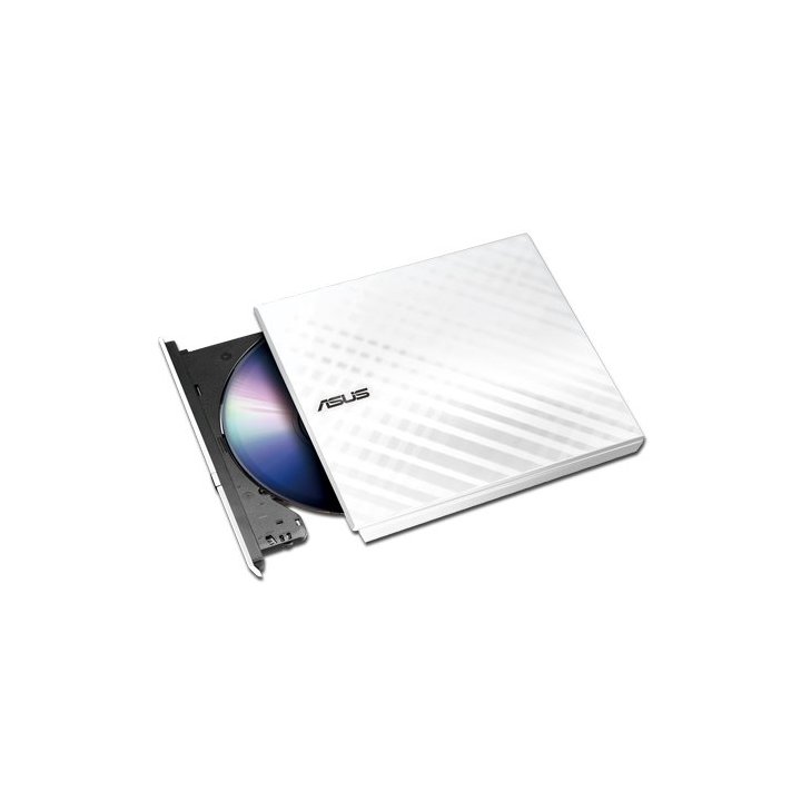 Grabadora Dvd Slim Externa Asus Sdrw-08d2s-u Lite Blanca 90-dq0436-ua221kz