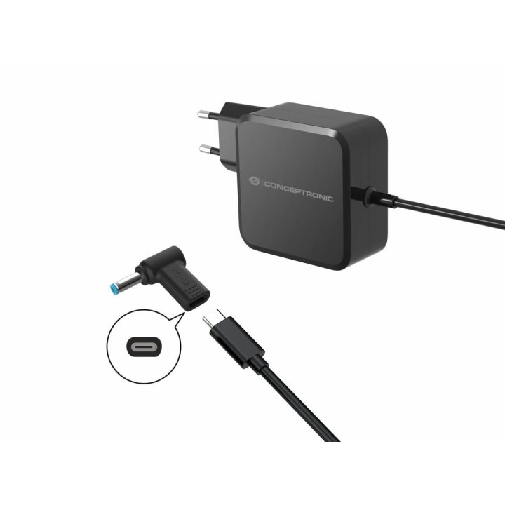 Adaptador Tip Cargador Conceptronic Usb-c A Dc  Dell 4.5x3.0mm, 18-20v