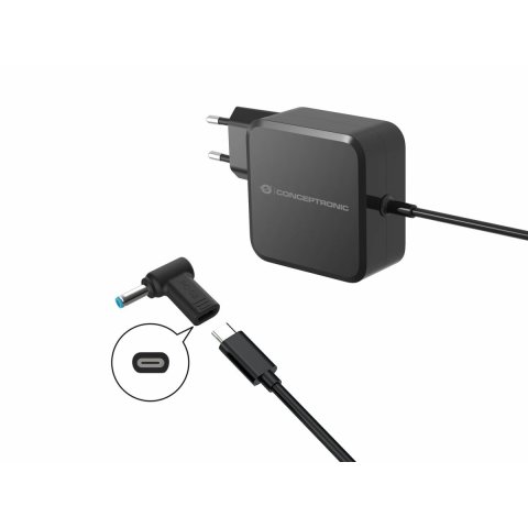 Adaptador Tip Cargador Conceptronic Usb-c A Dc  Dell 4.5x3.0mm, 18-20v