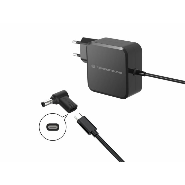 Adaptador Tip Cargador Conceptronic Usb-c A Dc Asus universal 5.5x2.5mm, 18-20v