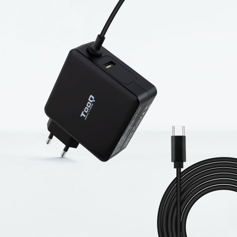 Cargador De Pared Tooq Tqlc-usbc90pd Usb-c Pd3.0 90w Color Negro