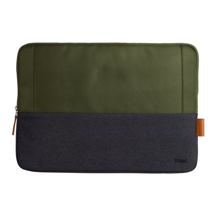 Funda Universal Trust Lisboa 25247 Soft Sleeve Color Negro verde Para Tablets portatiles Hasta 16"