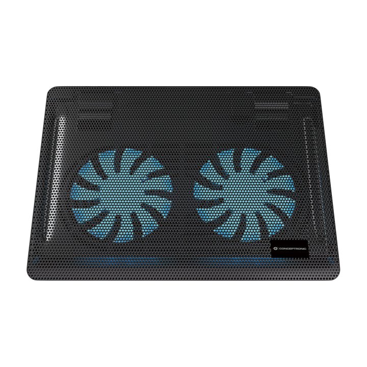 Base De Refrigeracion Para Portatiles Conceptronic 2 Ventiladores 125mm Hasta 15.6"