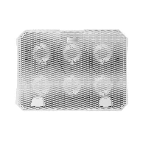 Base De Refrigeracion Para Portatiles Mars Gaming Mnbc23w Con Soporte De Movil tablet 6xfans White