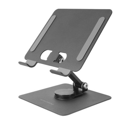 Soporte De Mesa Para Tablet Mars Gaming Marst Color Negro Plegable Rotacion 360º Ajuste De Altura Y Angulo De Visualizacion 1