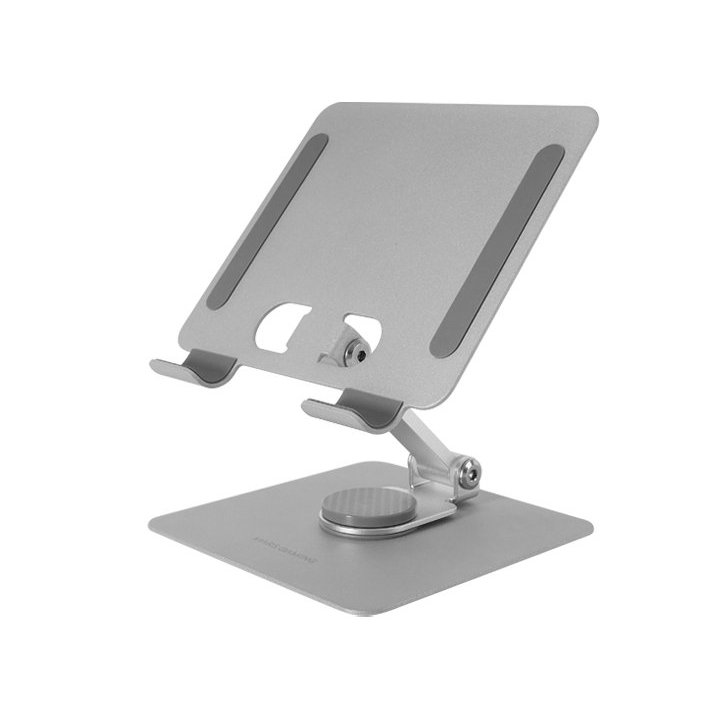 Soporte De Mesa Para Tablet Mars Gaming Marstw Color Blanco Plegable Rotacion 360º Ajuste De Altura Y Angulo De Visualizacion