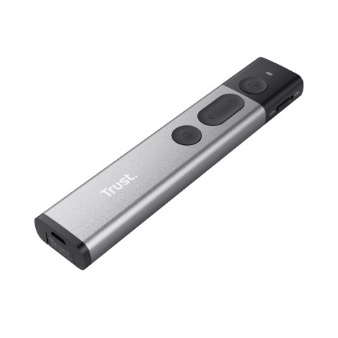 Presentador Inalambrico Trust Wireless - Laser Class 2 Color Rojo - Micro Receptor Inalambrico Color Del Mando Gris 23333