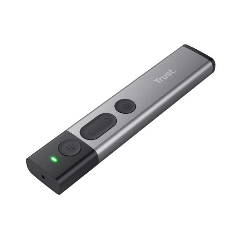 Presentador Inalambrico Trust Wireless - Laser Class 2 Color Rojo - Micro Receptor Inalambrico Color Del Mando Gris 23333