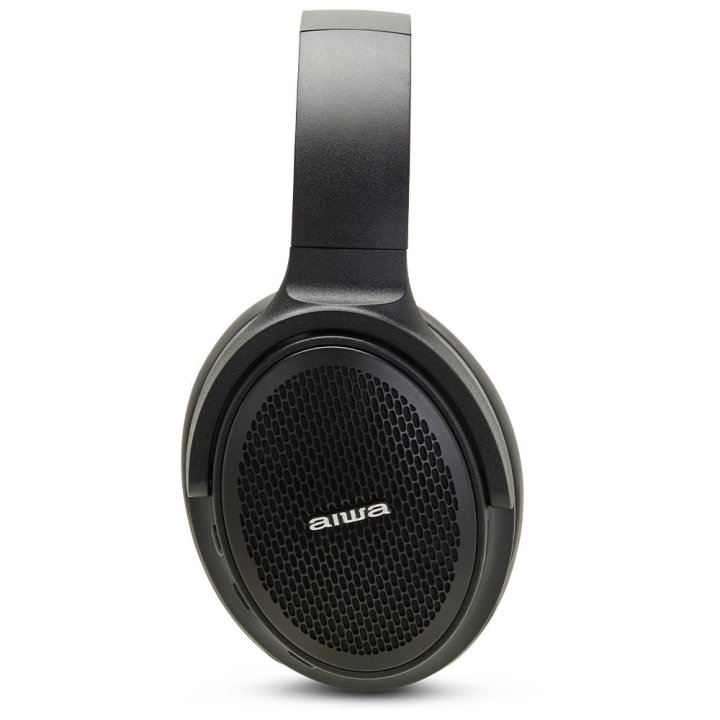 Headset Bluetoot Aiwa Hst-250bt bk Black Bt 5.0 Microfono Integrado Sistema De Atenuacion De Ruido Entrada Aux 3.5mm Ranura M