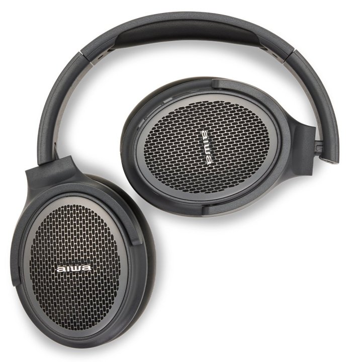 Headset Bluetoot Aiwa Hst-250bt tn Bt 5.0 Microfono Integrado Sistema De Atenuacion De Ruido Entrada Aux 3.5mm Ranura Microsd