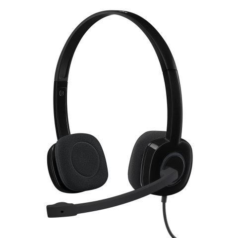 Headset Logitech Stereo H151 Microfono Control De Volumen Jack 3.5" P n 981-000589
