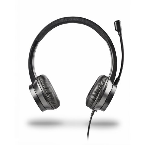 Headset Ngs Msx11 Pro Estereo 20hz 105db Jack 3.5+adaptador Doble Negro Brillo