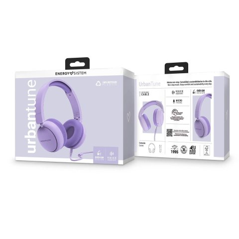 Headset Energy Sistem Urbantune Con Cable Extraible Y Microfono Integrado