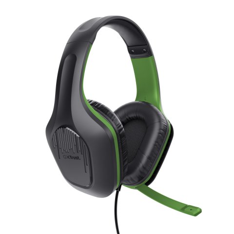 Headset Trust Gaming Gxt 415x Zirox Xbox Ligeros, Microfono Plegable, Negro verde 24994