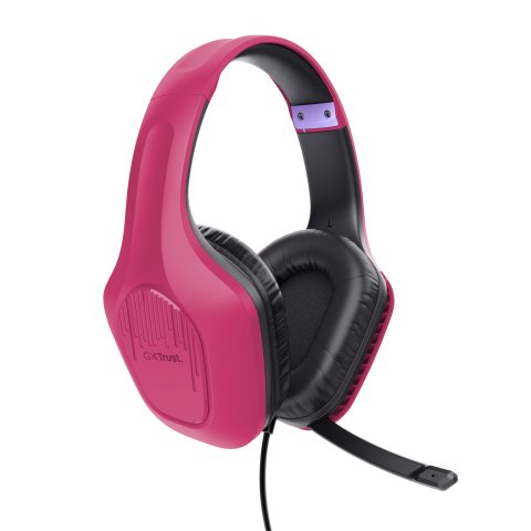 Headset Trust Gaming Gxt 415p Zirox Ligeros, Microfono Plegable, Pink 24992