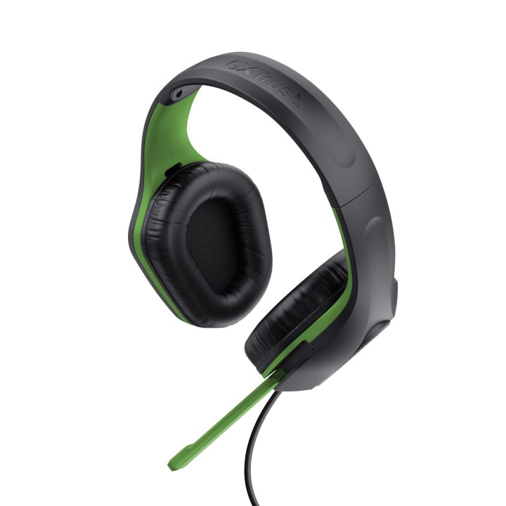Headset Trust Gaming Gxt 415x Zirox Xbox Ligeros, Microfono Plegable, Negro verde 24994