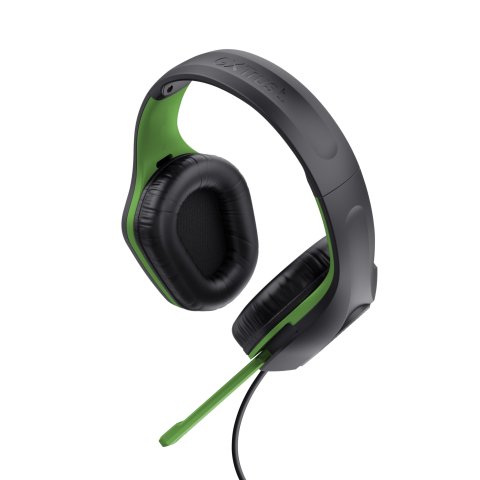 Headset Trust Gaming Gxt 415x Zirox Xbox Ligeros, Microfono Plegable, Negro verde 24994